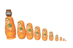 stacking doll wooden