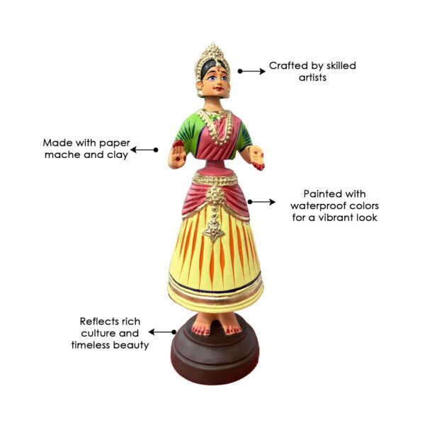 Frafty The Iconic Dancing Doll (Yellow and Red), Paper, Traditional